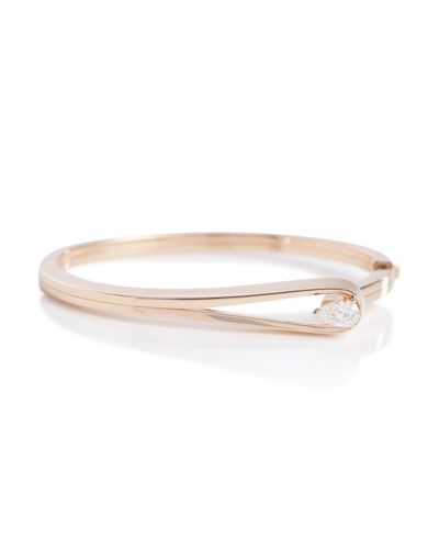 Repossi Serti Inverse 18kt Rose Gold Bracelet With Diamond - White