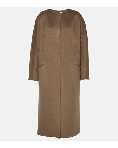 The Row Prisheella Cashmere Coat - Natural