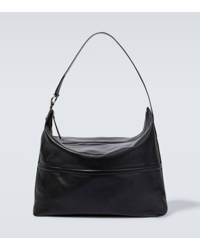 Dries Van Noten Leather Shoulder Bag - Black