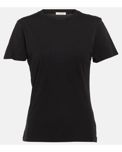Nili Lotan T-Shirt Mariela aus Baumwoll-Jersey - Schwarz