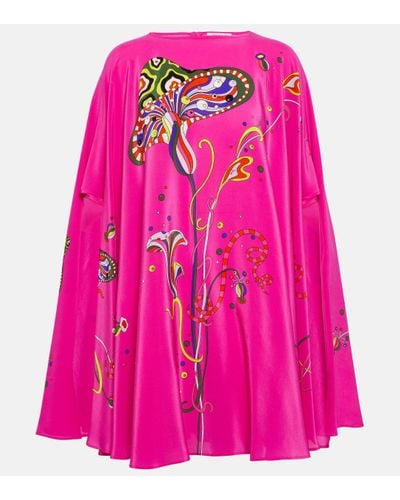 Emilio Pucci Printed Silk Kaftan - Pink