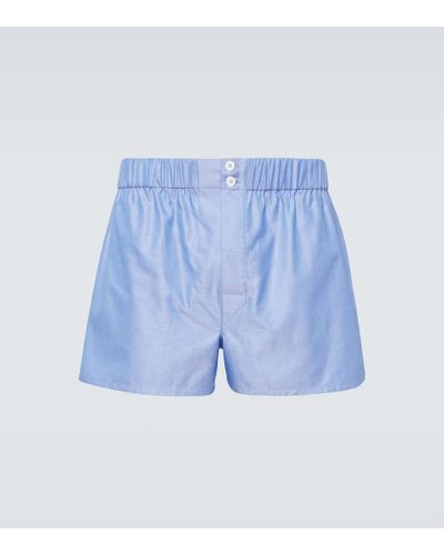 Brioni Boxershorts aus Baumwolle - Blau