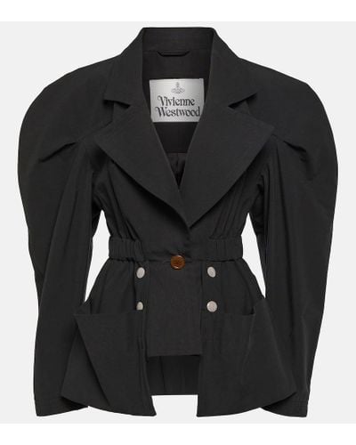 Vivienne Westwood Jacques Puff-sleeve Cotton Jacket - Black