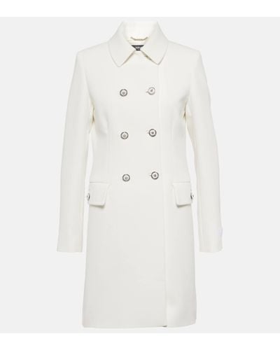 Versace Manteau en crepe - Blanc