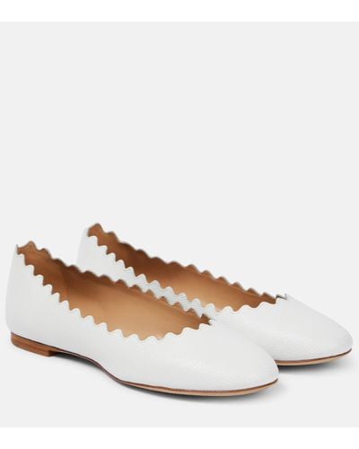 Chloé Lauren Ballet Flat - White