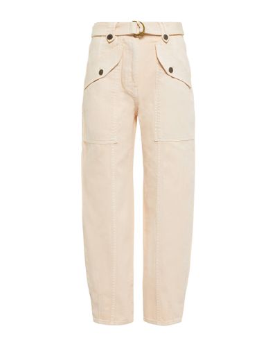 Ulla Johnson Waverly Belted High-rise Jeans - Natural