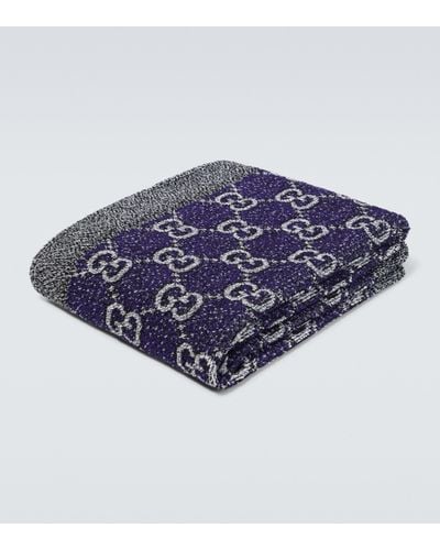Gucci GG Cotton Terry Towel - Blue