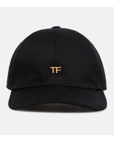 Tom Ford Tf Canvas Baseball Hat - Black