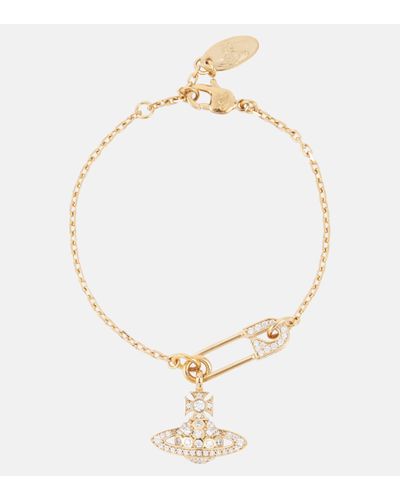 Vivienne Westwood Lucrece Embellished Bracelet - Metallic