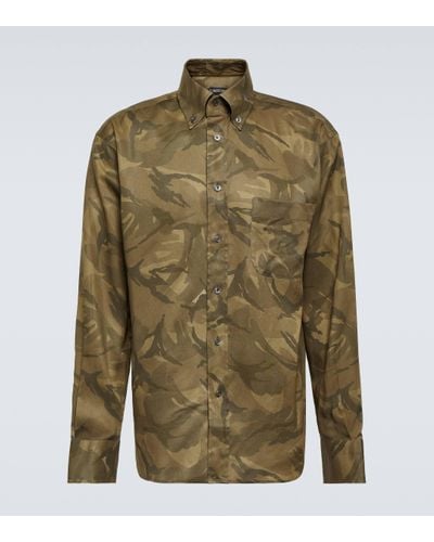 Tom Ford Camouflage Shirt - Green