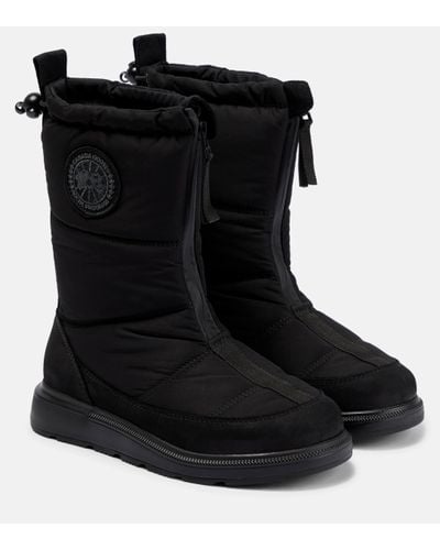 Canada Goose Cypress Fold Over Quilted Boots - Black