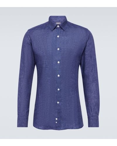 Canali Cotton Shirt - Blue
