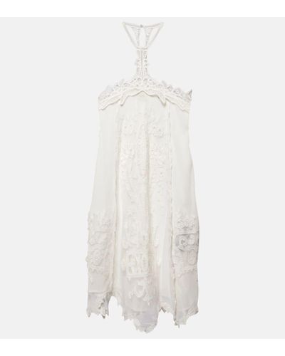 Isabel Marant Valerie Embroidered Minidress - White