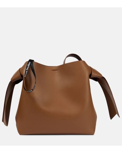 Acne Studios Musubi Medium Leather Shoulder Bag - Brown