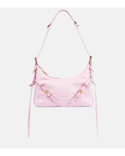Givenchy Schultertasche Voyou Mini aus Leder - Pink