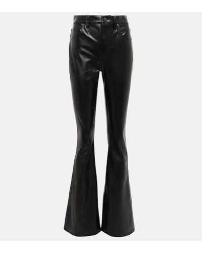 Veronica Beard Beverly Faux Leather Pants - Black