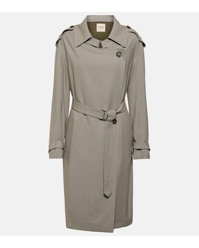 Tod's Belted Trench Coat - Grey