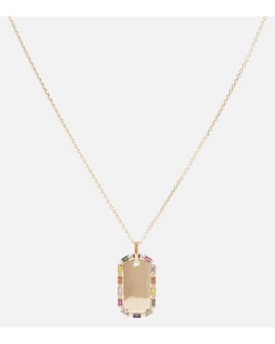 Suzanne Kalan 18kt Yellow Gold Necklace With Sapphires - Metallic