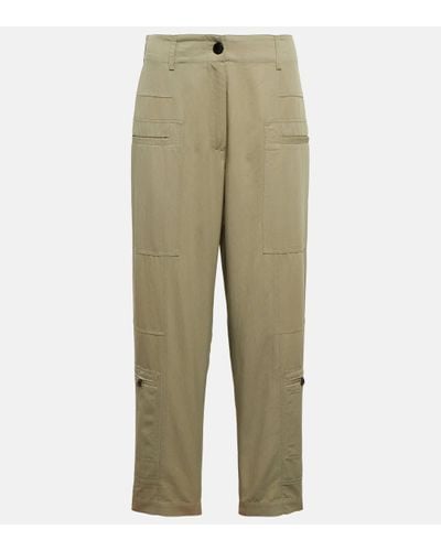 Proenza Schouler White Label High-rise Tapered Trousers - Natural
