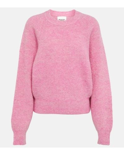 Isabel Marant Amelia Alpaca Wool-blend Sweater - Pink