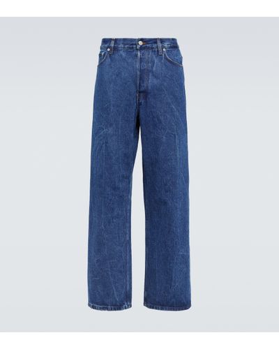 Dries Van Noten Jean ample - Bleu