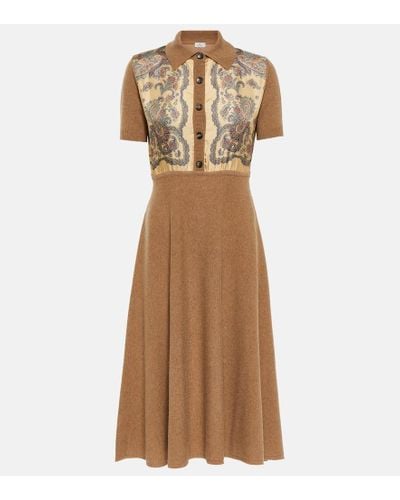 Etro Dress With Collar - Natural