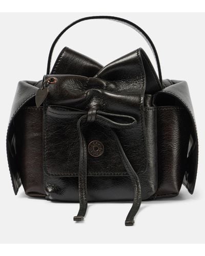 Acne Studios Atroska Cube Small Leather Tote Bag - Black