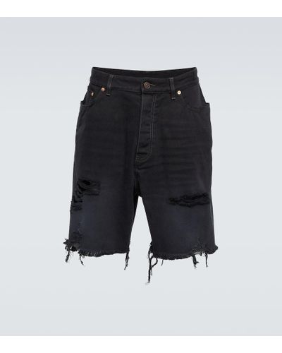 Balenciaga X Adidas shorts de algodon - Negro
