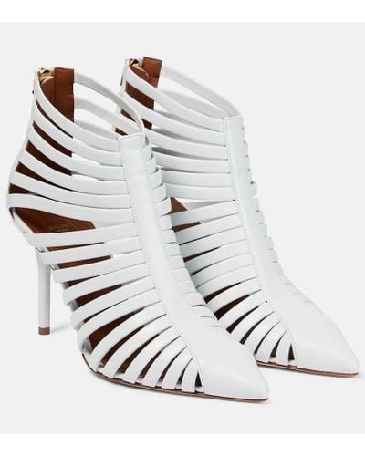 Malone Souliers Heni Leather Ankle Boots - White
