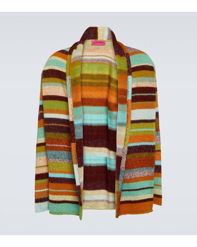 The Elder Statesman Cashmere Striped Jacket - Multicolour