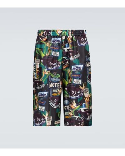 Givenchy Printed Silk Shorts - Multicolor