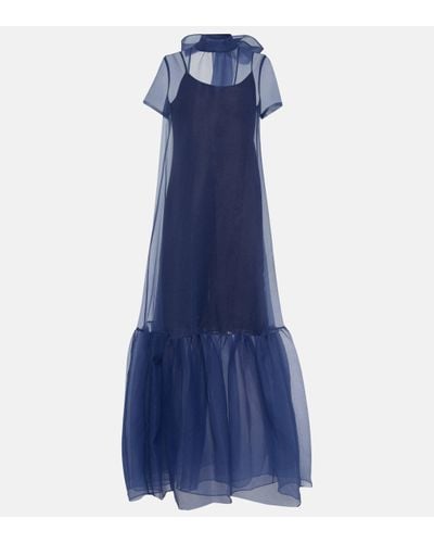 STAUD Calluna Organza Gown - Blue