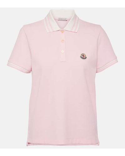Moncler Polohemd aus Baumwolle - Pink