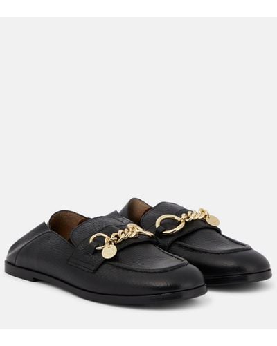 See By Chloé Aryel Leather Loafers - Black