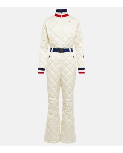 Perfect Moment Viola Quilted Ski Suit - Natural