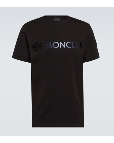 Moncler T-Shirt aus Baumwoll-Jersey - Schwarz
