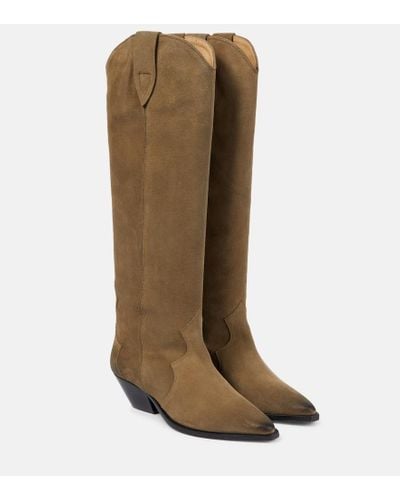 Isabel Marant Lomero Suede Knee-high Boots - Brown
