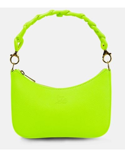 Christian Louboutin Loubila Chain Mini Leather Shoulder Bag - Green