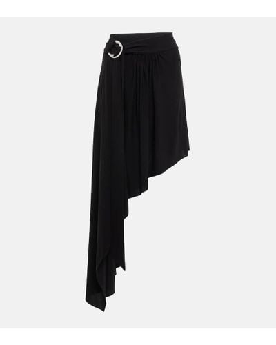 Alexandre Vauthier Asymmetrical Ring-detail Skirt - Black