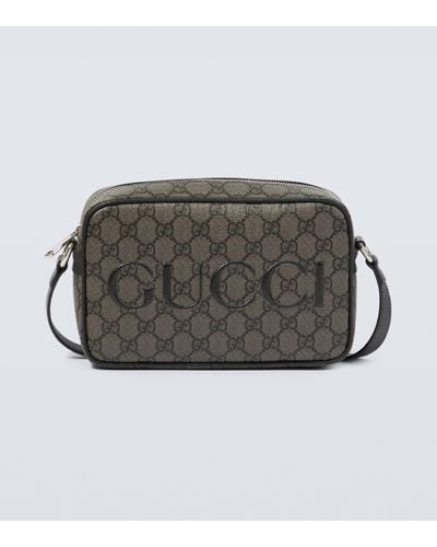 Gucci Shoulder Bag With Logo, - Grey