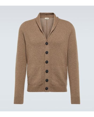 John Smedley Rockford Cashmere And Wool Cardigan - Brown