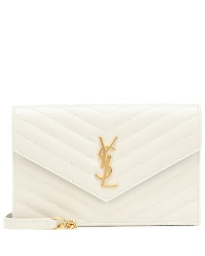 saint laurent envelope small leather shoulder bolsa
