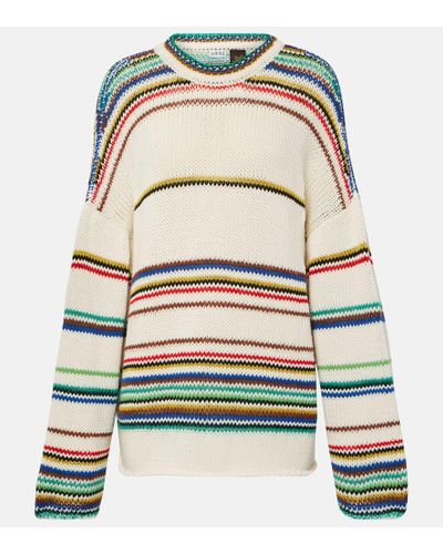 Loewe Pullover aus einem Baumwollgemisch - Mehrfarbig