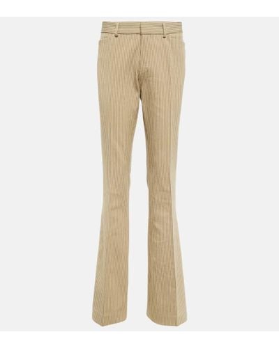Petar Petrov Cotton And Wool-blend Straight Pants - Natural
