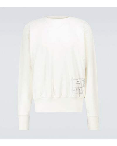 Maison Margiela Sweatshirt aus Baumwolle - Weiß