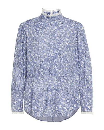 See By Chloé See By Chloe Printed Long-sleeved Blouse - Blue