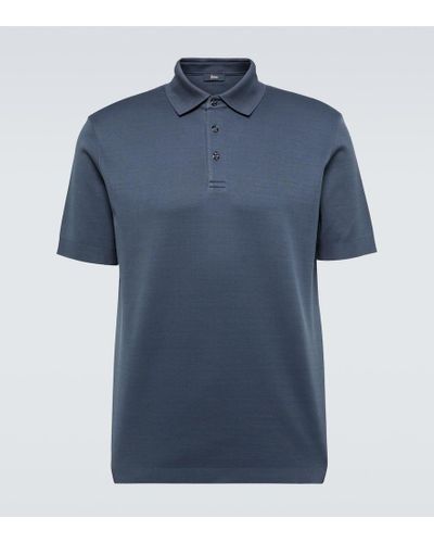Herno Cotton Polo Shirt - Blue