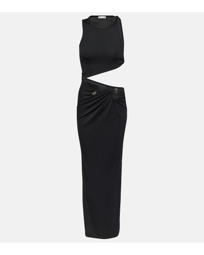 Christopher Esber Stone Scythe Cutout Maxi Dress - Black