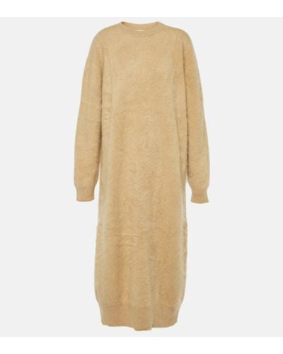 Lisa Yang Vestido midi Amara de cachemir - Neutro