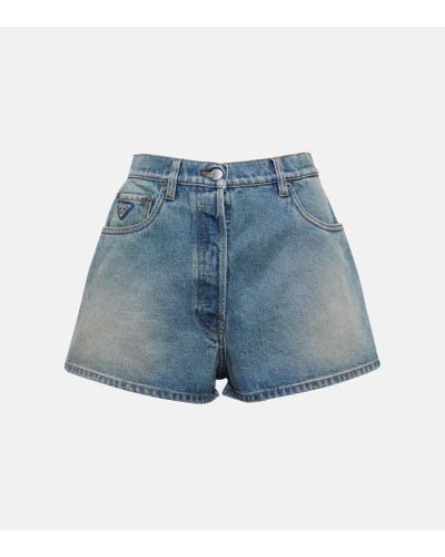 Prada Shorts di jeans - Blu